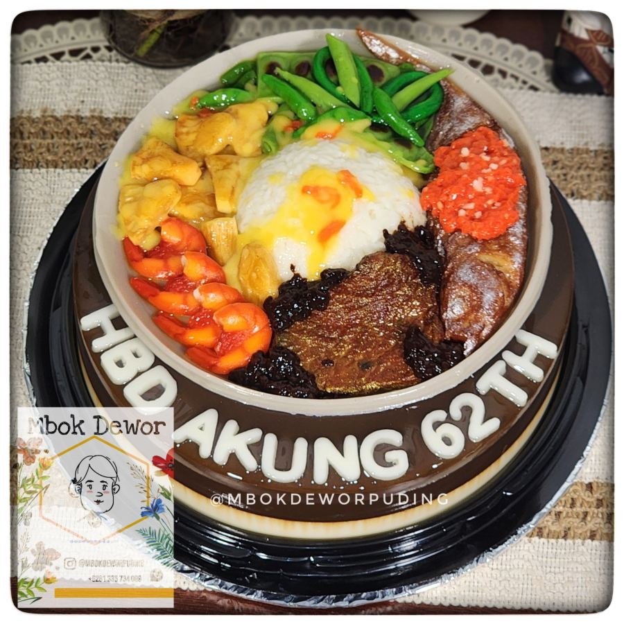 Puding Nasi Padang 24 cm - Puding Mbok Dewor