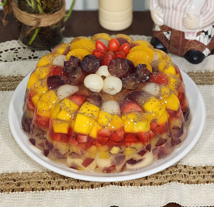 Puding susu almond 22cm  - Puding Mbok Dewor